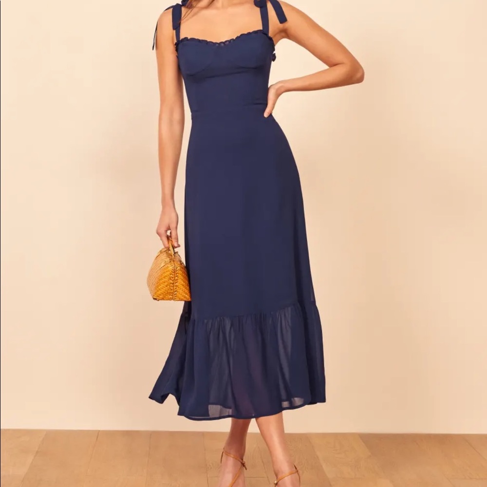 REFORMATION NIKITA DRESS - YELLOW